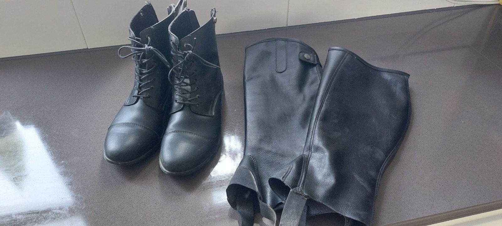 Jophurs mt 40en Chaps xl, Overige merken, Ophalen of Verzenden, Zo goed als nieuw, Zwart