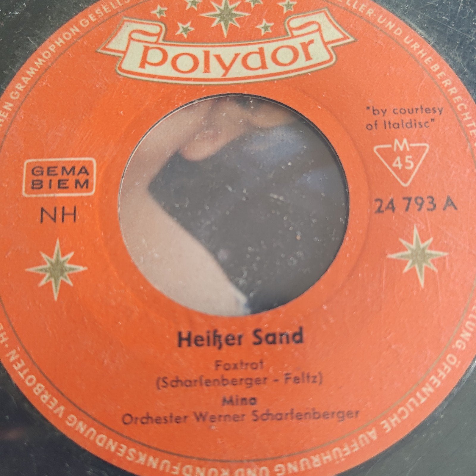 Mina - Heißer Sand (Foxtrot) Polydor Single, Gebruikt, 7 inch, EP, Schlager
