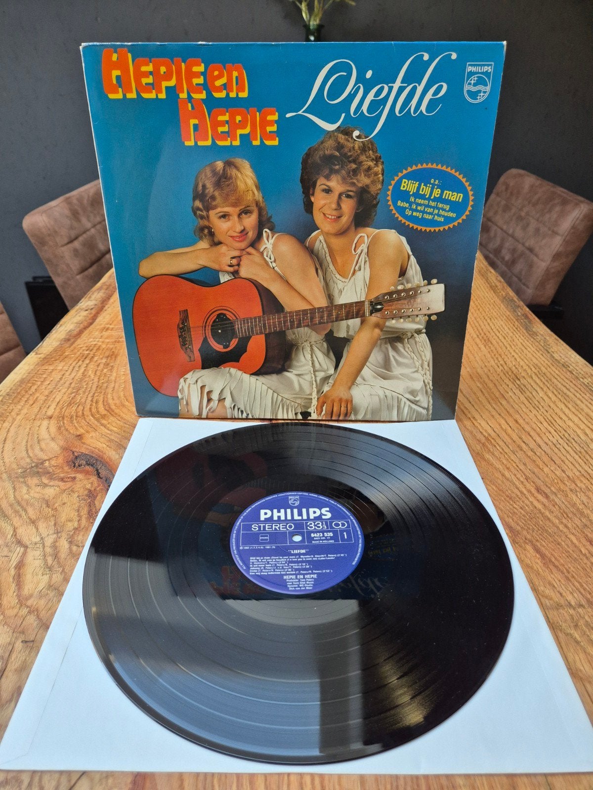 Hepie en Hepie - Liefde LP (Philips 6423 535), Ophalen of Verzenden, 1980 - 1989, Gebruikt, 12 inch