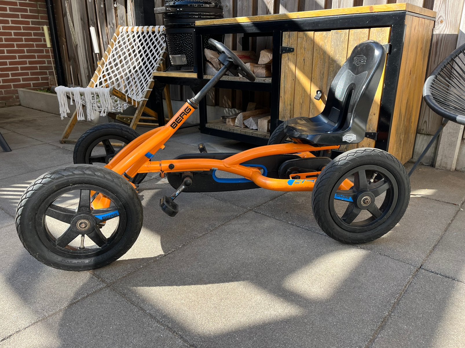 Berg buddy skelter oranje zwart, Ophalen, Gebruikt, Berg
