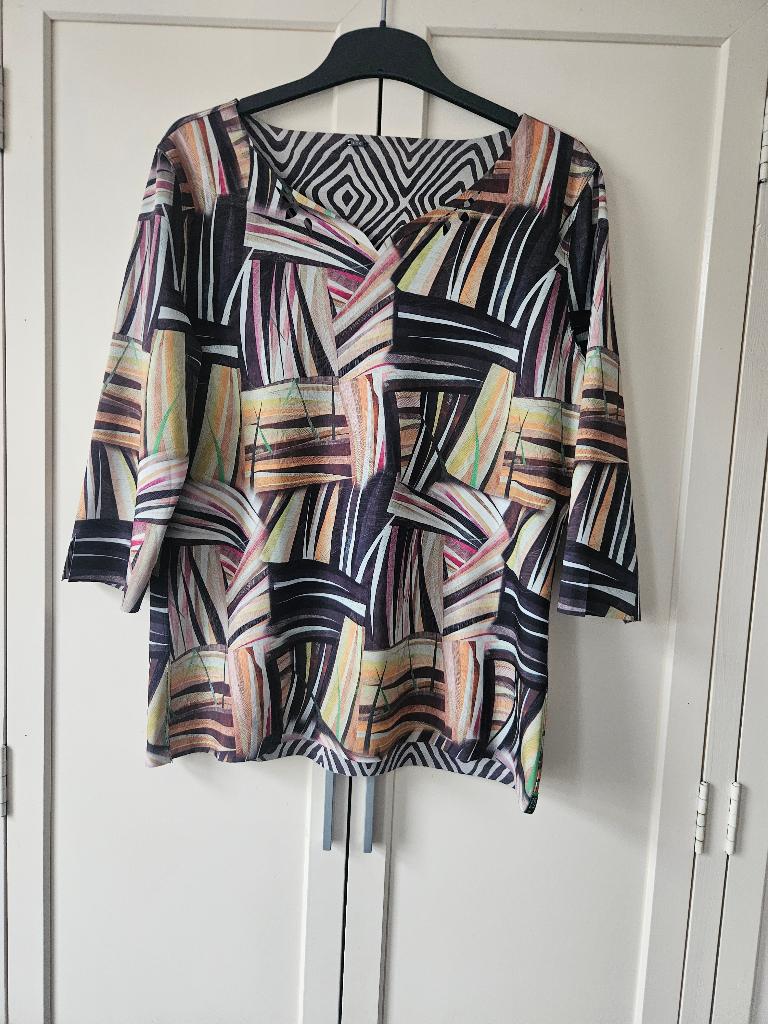 Lizzy & Coco top reversible maat XL (42) zgan, Overige kleuren, Maat 42/44 (L), Ophalen of Verzenden, Korte mouw