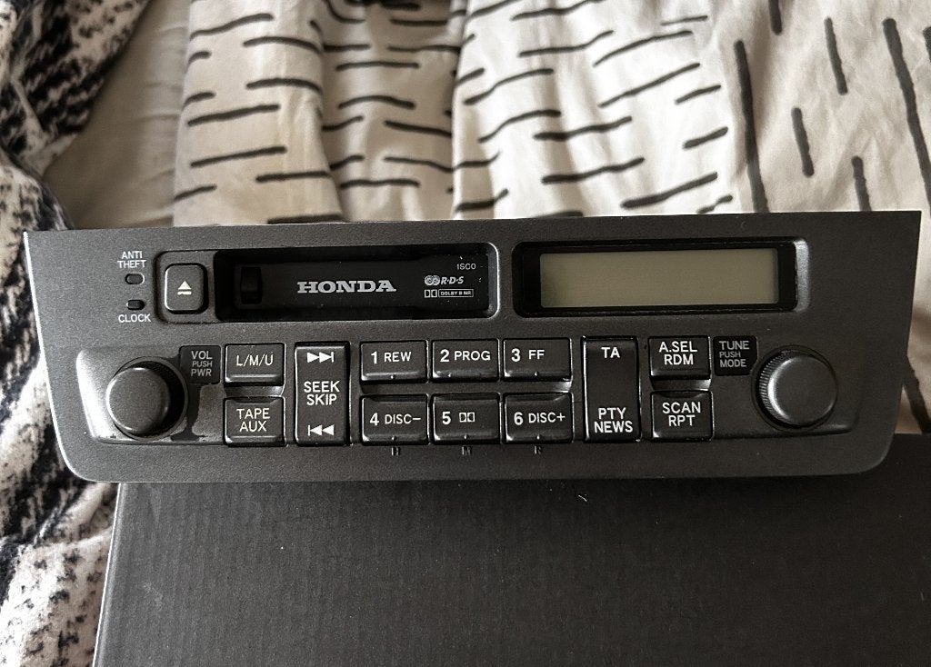 Honda autoradio met cassette speler  - Origineel, Ophalen of Verzenden, Gebruikt