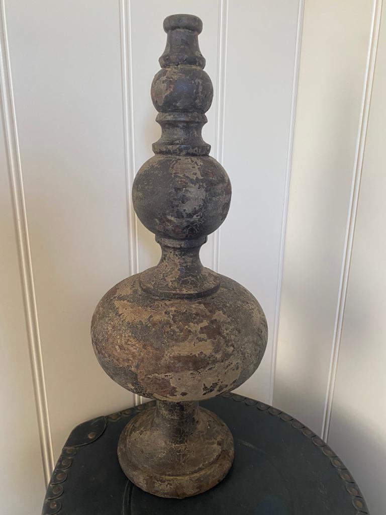 Landelijke houten pinakel, sober wonen, Hout, Ophalen of Verzenden, Grijs, Landelijk