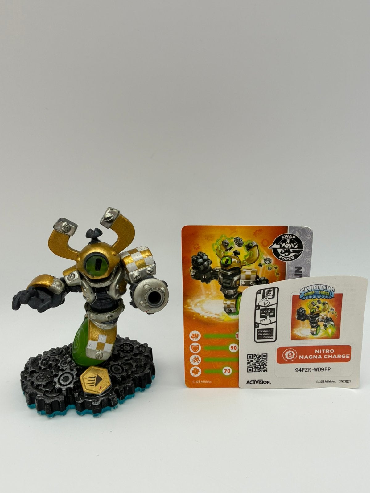 Skylanders Swap Force Nitro Magna Charge met sticker+ kaart, Verzenden, W, Zo goed als nieuw, W