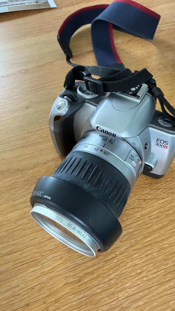 Canon eos 300V - analoog foto toestel met 28-90 mm lens, Audio, Tv en Foto, Fotocamera's Analoog, Ophalen of Verzenden, Gebruikt