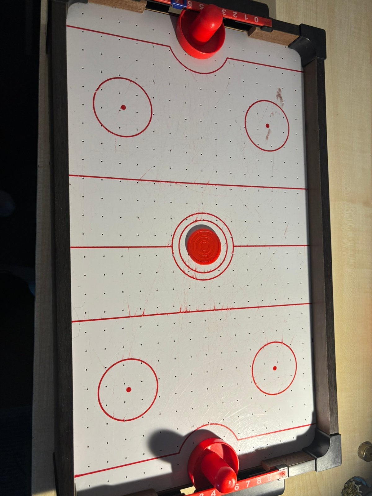 Airhockeytafel – compleet met 2 pushers, Kinderen en Baby's, Ophalen of Verzenden, Zo goed als nieuw