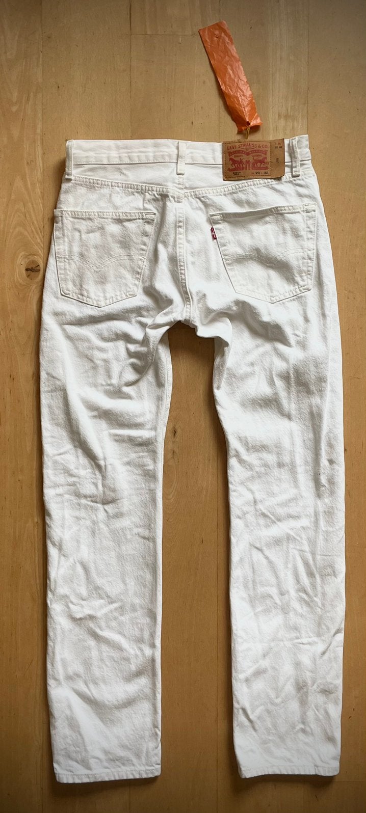 Levi’s 501 W29 L32 jeans spijkerbroek W29 L32 wit, Ophalen of Verzenden, Wit, W28 - W29 (confectie 36)