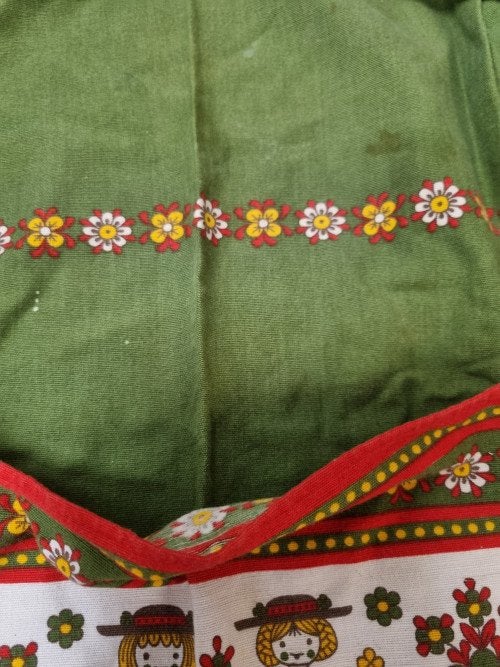 keukenschort vintage stof met afbeeldingen, Ophalen of Verzenden, 'T Olde Gre-j, Info@toldegrej.nl, Endepoelstraat 20f Didam