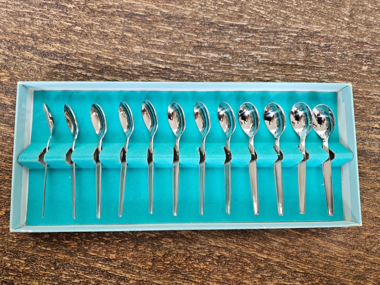 12 lepeltjes G Sola Z, nooit gebruikt, nieuw, originele doos, Theelepel, Sola, Bestekset, Nieuw