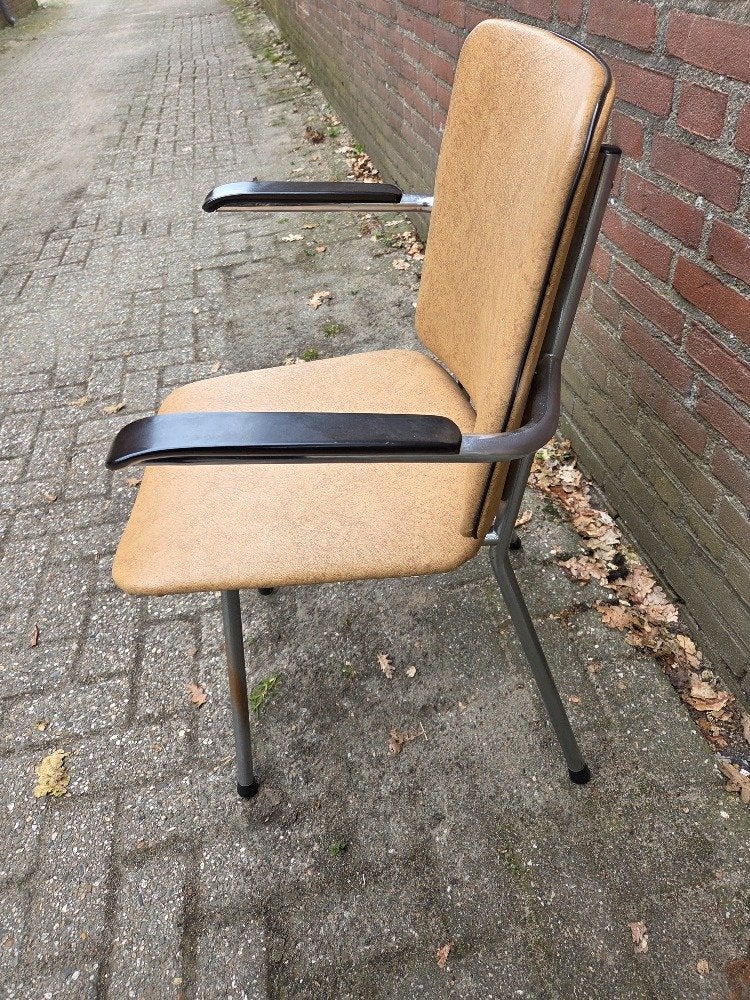 bureaustoel leuningstoel mid centry, Ophalen of Verzenden