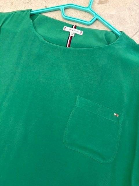 Blouse Tommy Hilfiger maat 40, Maat 38/40 (M), Ophalen of Verzenden, Zo goed als nieuw, Groen