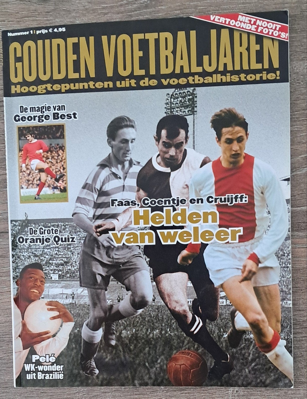 Gouden Voetbaljaren - Faas, Coentje en Cruijff, Verzamelen, Ophalen of Verzenden, Zo goed als nieuw, Ajax, Boek of Tijdschrift