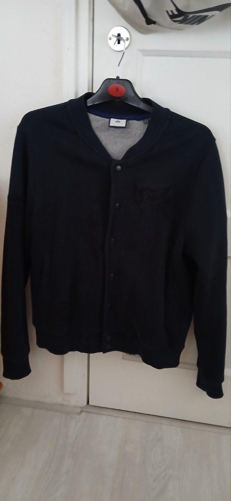 Leuk donker blauw superdry bomber vest mt 44, Maat 42/44 (L), Ophalen of Verzenden, Zo goed als nieuw, Superdry