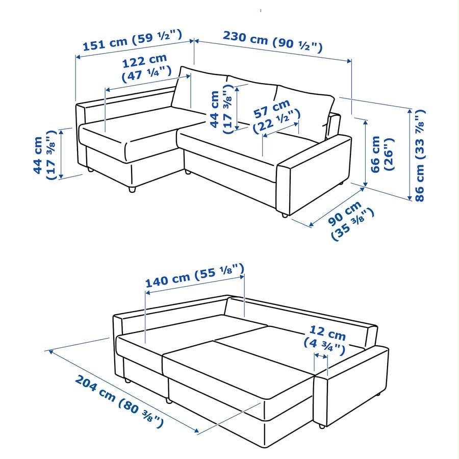 IKEA FRIHETEN Hoekbank slaapbank met opbergruimte, Gebruikt, Hoekbank, Driepersoons, Ophalen of Verzenden