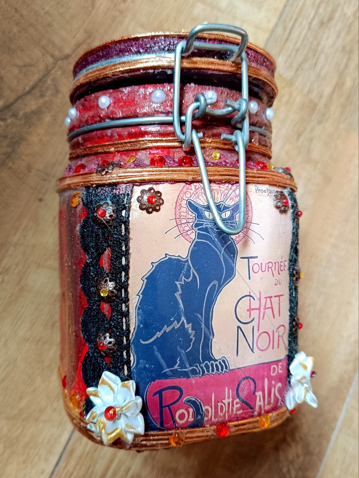Black Cat - weckpot, Ophalen of Verzenden, Nieuw, Rond, Overige materialen