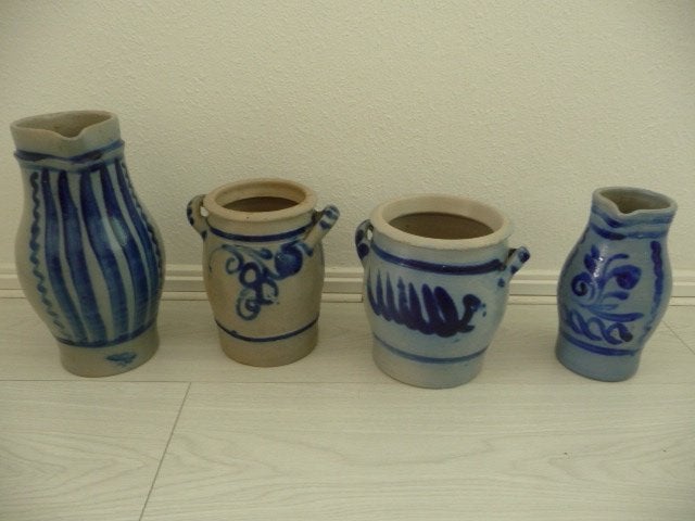 2 KEULSE SCHENKKANNEN en 2 KEULSE POTTEN, Ophalen of Verzenden