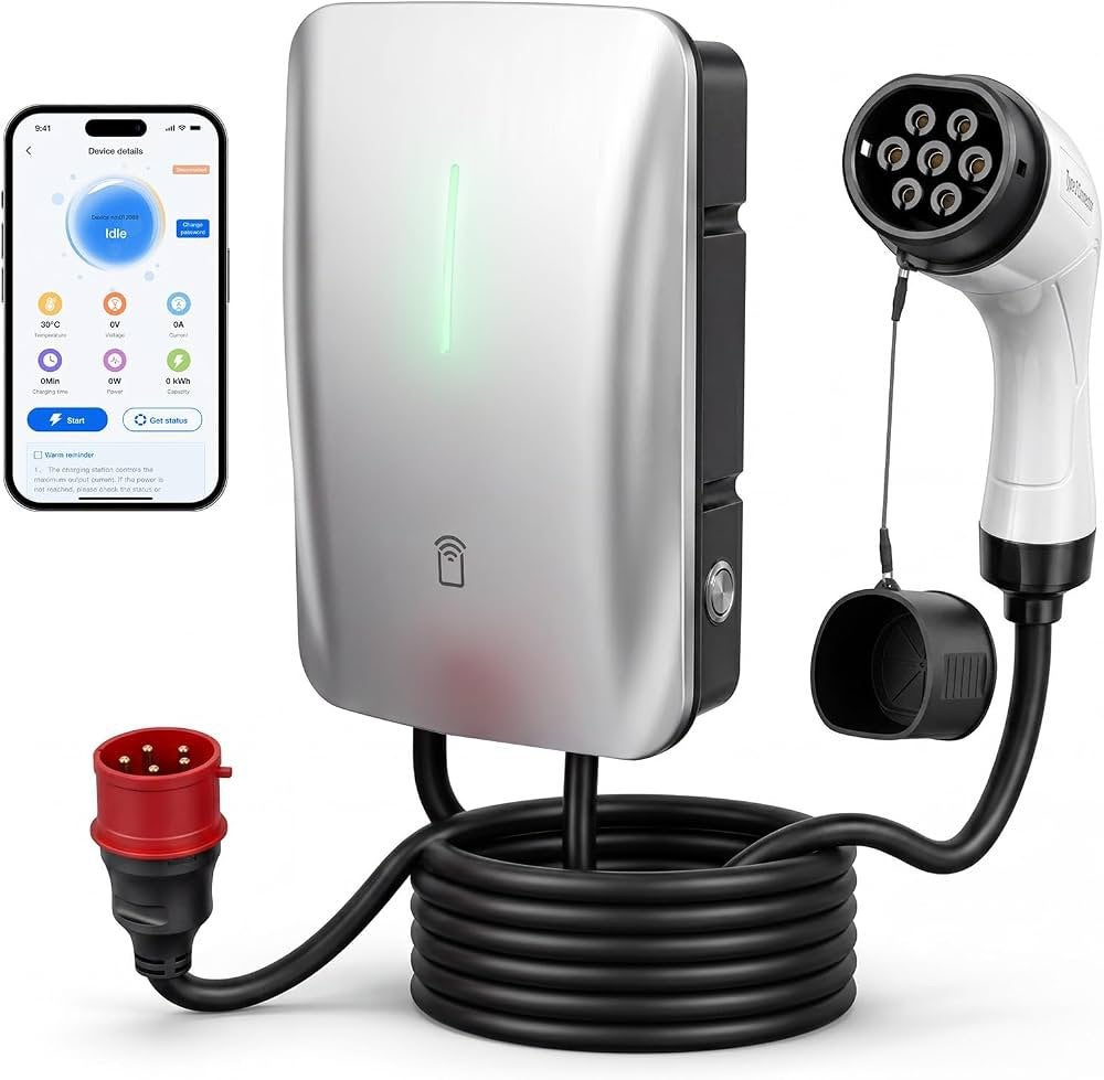 Wallbox 11 kW EV Laadstation 7,5m Type 2 App IP65 NIEUW, Ophalen of Verzenden, Nieuw