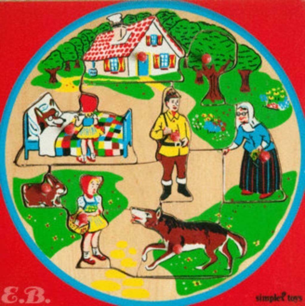 Simplex toys Puzzel"", Ophalen of Verzenden, Minder dan 10 stukjes, Zo goed als nieuw, Van hout
