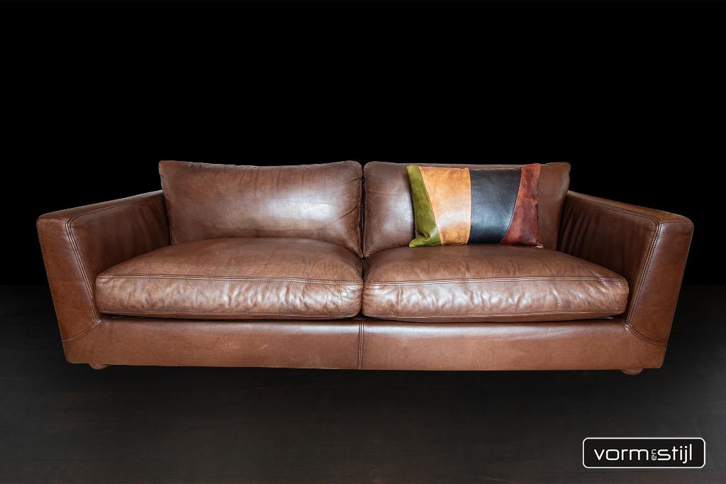 Linteloo/Machalke design bank, Huis en Inrichting, Banken | Bankstellen, Ophalen, Driepersoons, Zo goed als nieuw, Rechte bank