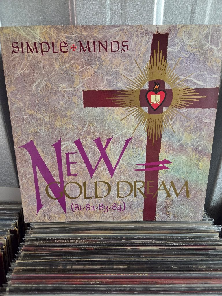 Vinyl lp SIMPLE MINDS: NEW GOLD DREAM, Inclusief binnenhoes, Ophalen of Verzenden, Gebruikt, 12 inch