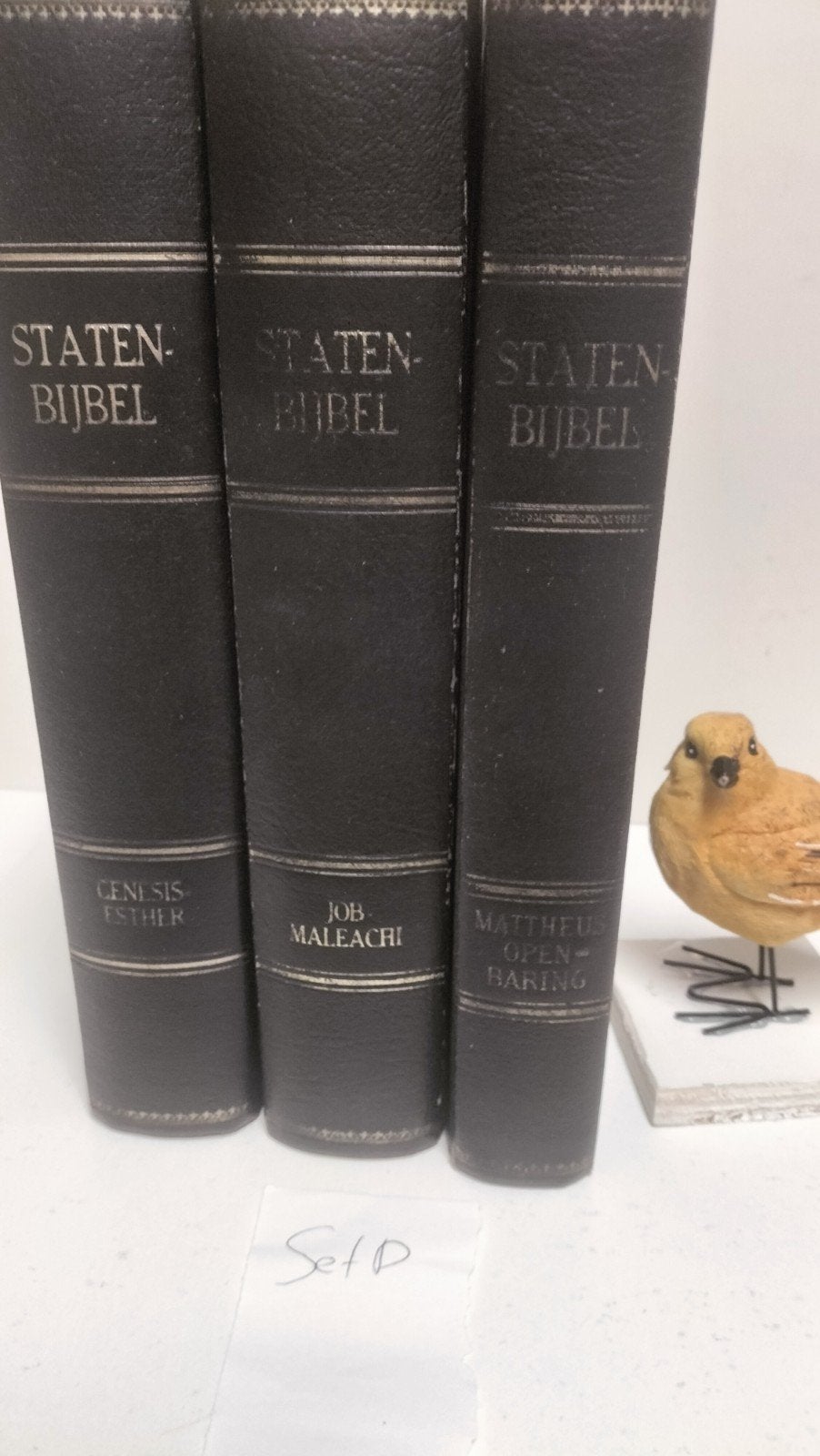 Bijbel, Driedelige Statenbijbel  Set D, Boeken, Ophalen of Verzenden, Gelezen, Christendom | Protestants