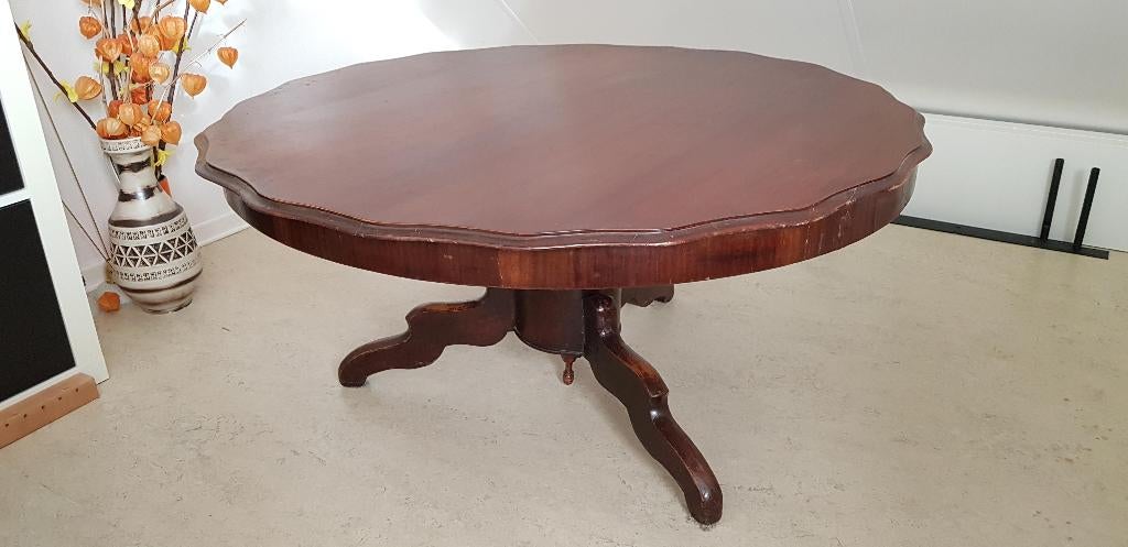 Biedermeier salontafel antiek, Ophalen