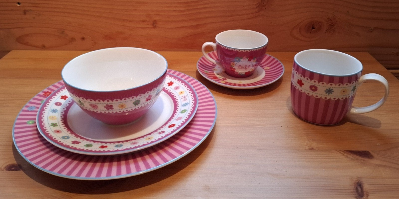 Servies van het merk "lief", Ophalen, Aardewerk, Overige stijlen, Bord(en)