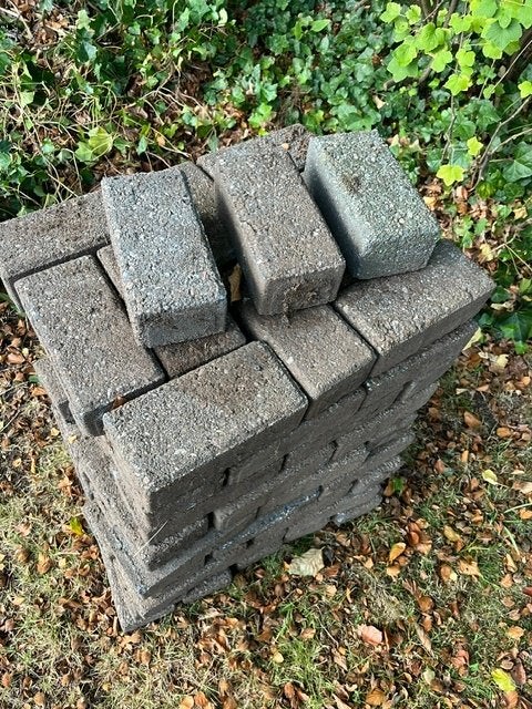 Straat klinkers zwart/antraciet, Ophalen, Gebruikt, Klinkers, Minder dan 5 m²