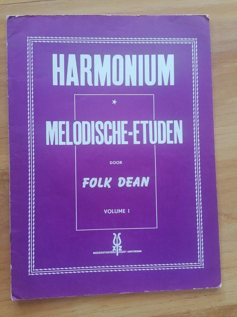Harmonium Melodische-Etuden - Folk Dean - Volume 1, Ophalen of Verzenden