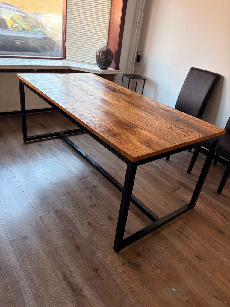 Eettafel, Huis en Inrichting, Tafels | Eettafels, Ophalen, Overige materialen, 50 tot 100 cm, Zo goed als nieuw