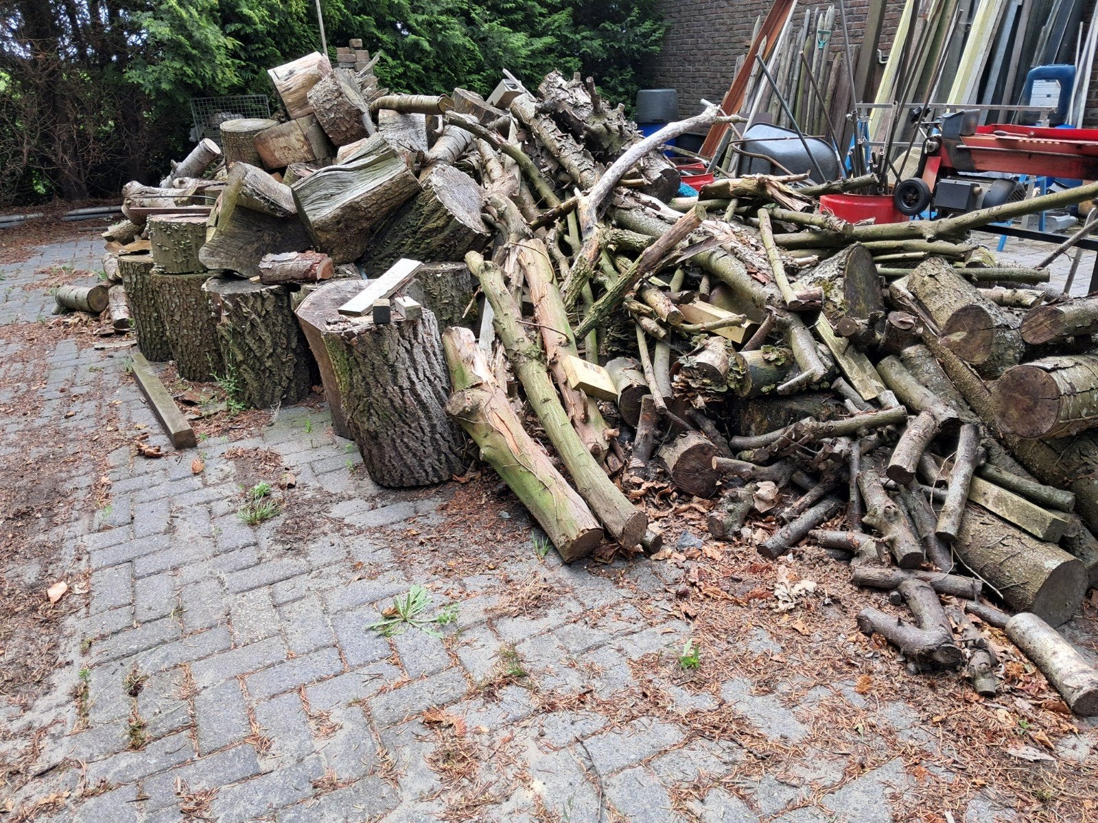 Brandhout: Blokken, Stammen en Takken, 6 m³ of meer, Ophalen, Overige houtsoorten, Blokken