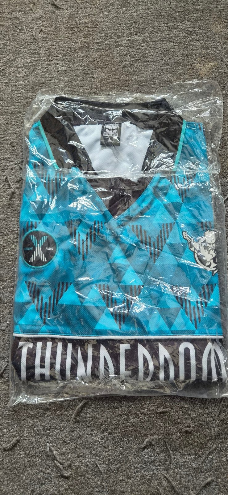 Thunderdome soccershirt extreme audio mt L, Ophalen of Verzenden, Nieuw, Maat 52/54 (L), Zwart