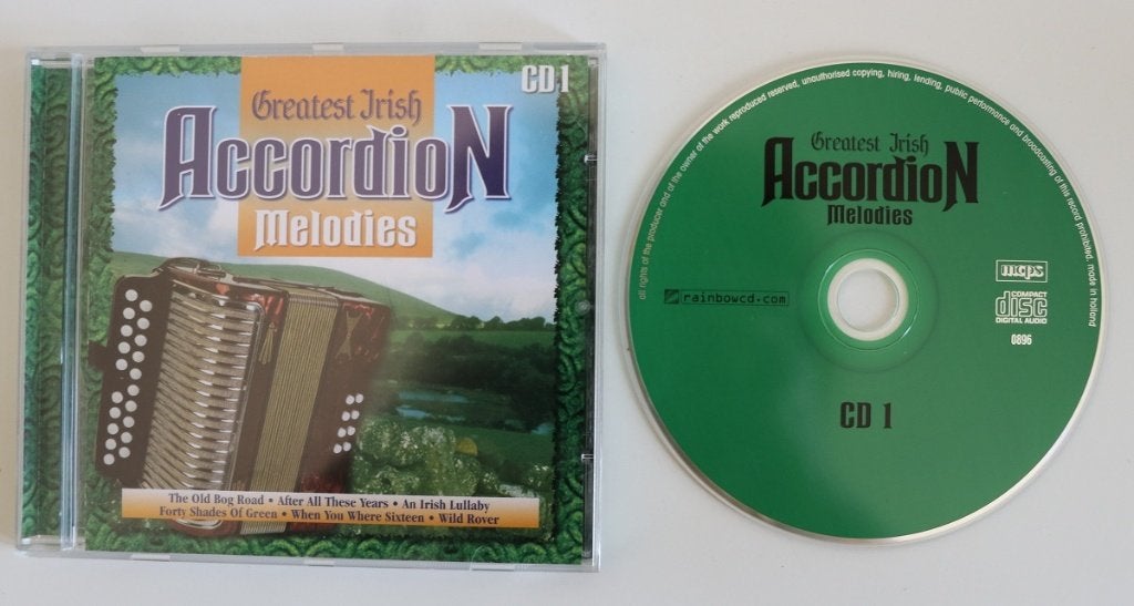 Greatest Irish Accordeon Melodies, 18 nummers, Ophalen of Verzenden, Zo goed als nieuw, Inclusief doosje