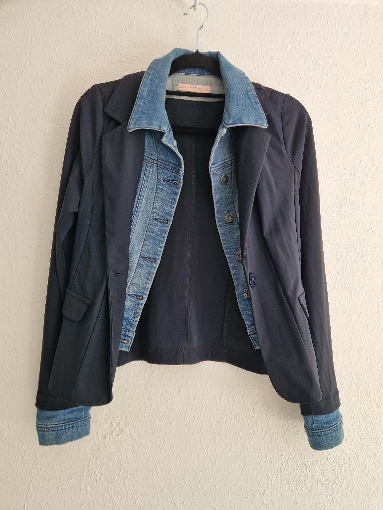 Studio Anneloes blazer met denim inzet. Maat M. Blauw., Kleding | Dames, Maat 38/40 (M), Studio Anneloes, Blauw, Nijmegen