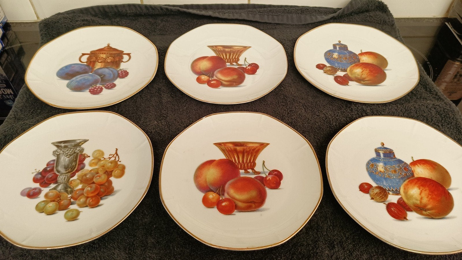 Vintage ontbijt bordjes Zeh Scherzer Bavaria, Ophalen of Verzenden