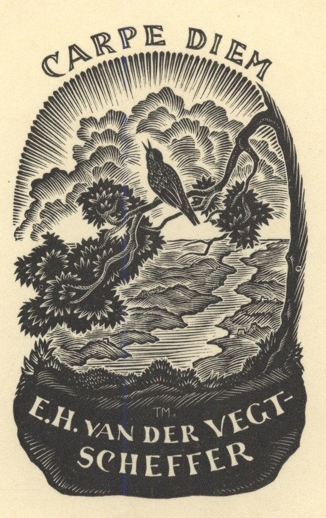 0350 Ex Libris Nederland : Thijs Mauve, 1939, Verzenden, Ex libris