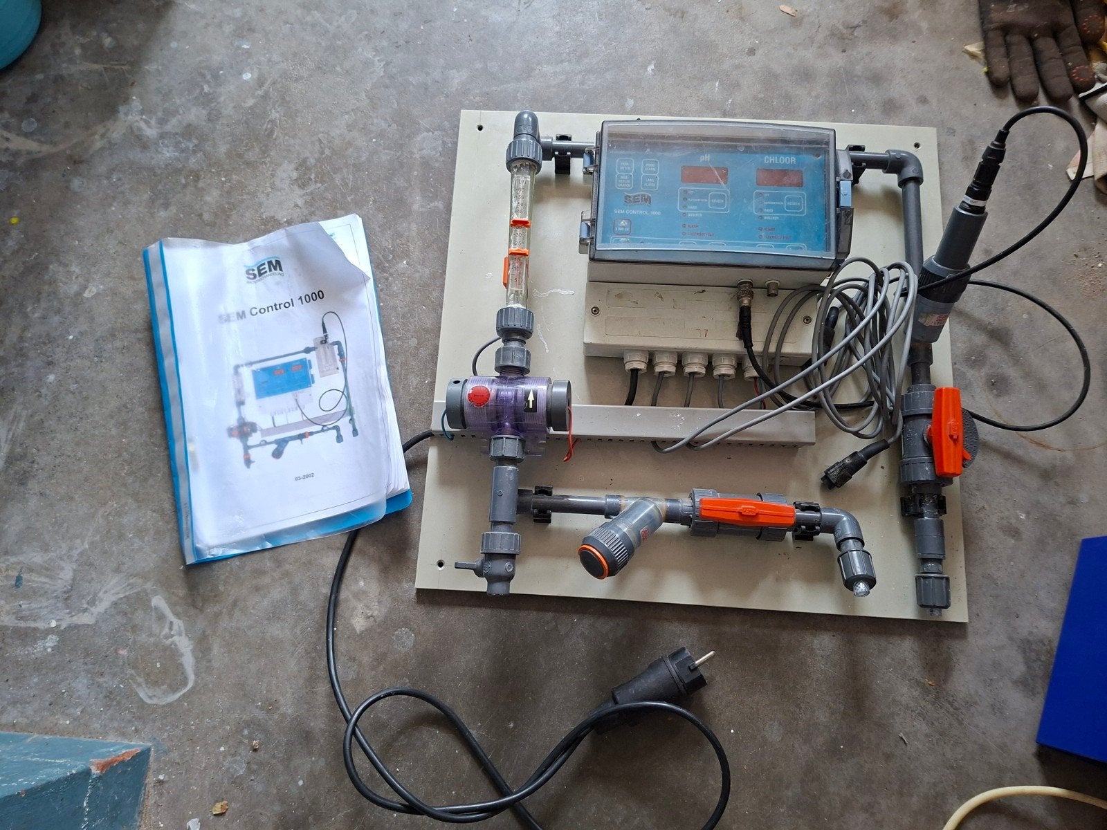 SEM Control 1000 met Doseerpompen Chloor en Zuur, Ophalen of Verzenden, Gebruikt, Overige typen