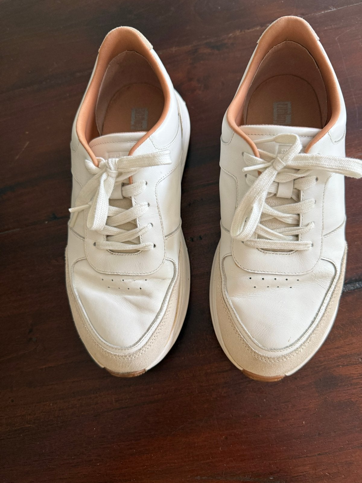 Fitflop FR1 Leren Sneakers Wit - Maat 41, Ophalen of Verzenden, Zo goed als nieuw, Wit, Sneakers of Gympen