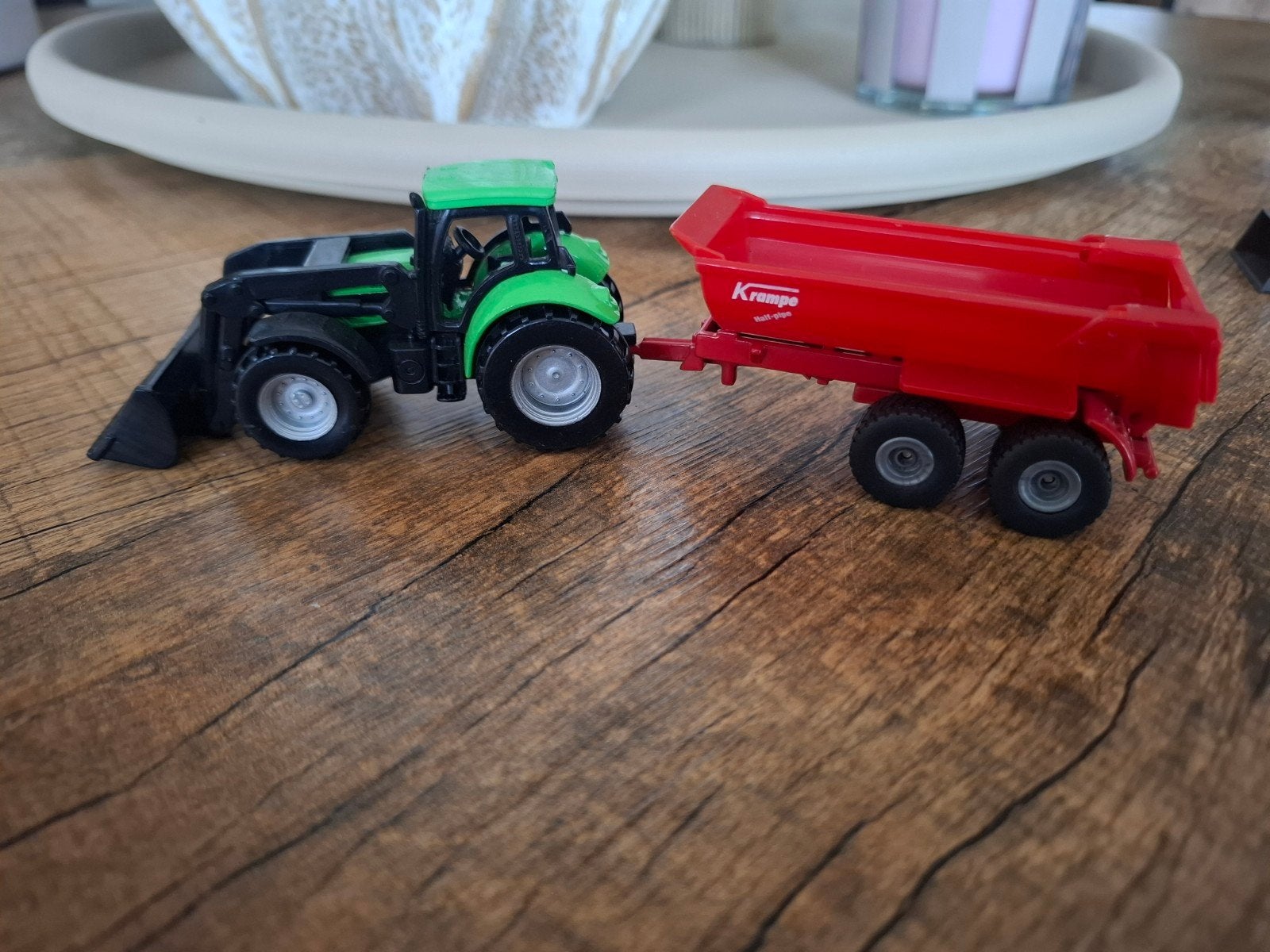 siku tractor met aanhanger - Krampe, Ophalen of Verzenden, Nieuw, Hijskraan, Tractor of Landbouw, SIKU