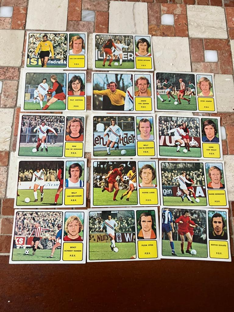 Psv panini Vanderhout 1974-1975, Ophalen of Verzenden, Gebruikt, PSV, Poster, Plaatje of Sticker