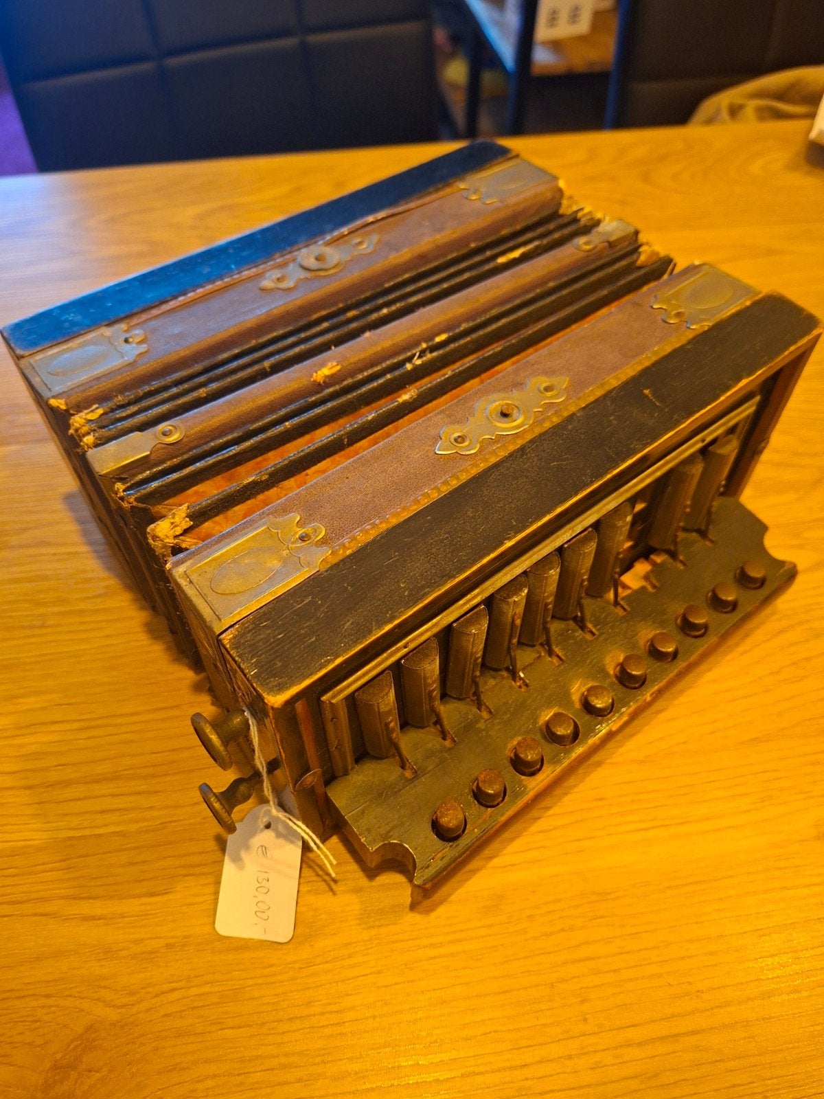 Antieke duitse Accordeon, Overige merken, Gebruikt, Overige formaten, Toetsaccordeon