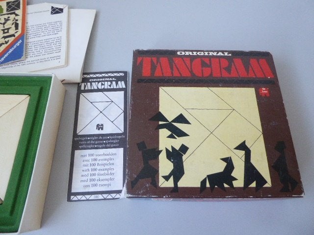 Origineel Ravensburger Tangram Spel - Houten Puzzel, Een of twee spelers, Ophalen of Verzenden, Zo goed als nieuw, Ravensburger