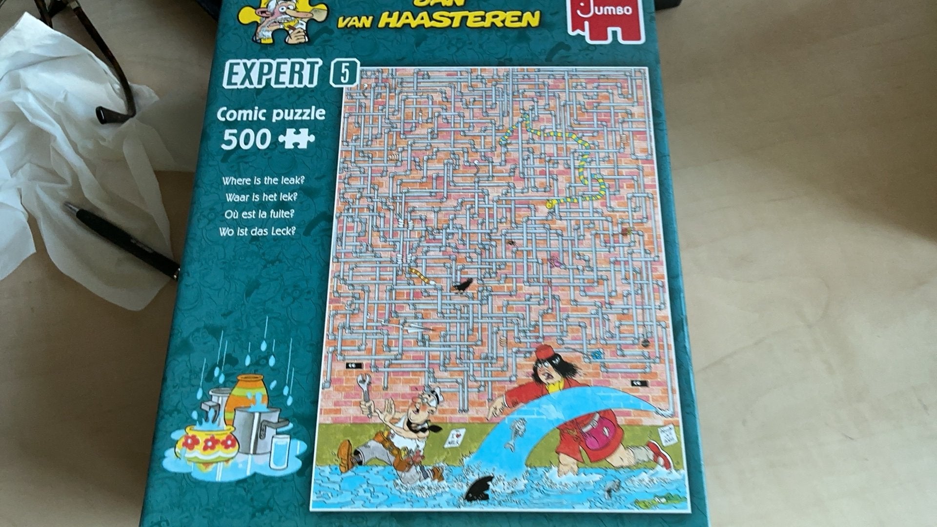 Jan van Haasteren, Hobby en Vrije tijd, Ophalen, 500 t/m 1500 stukjes, Zo goed als nieuw