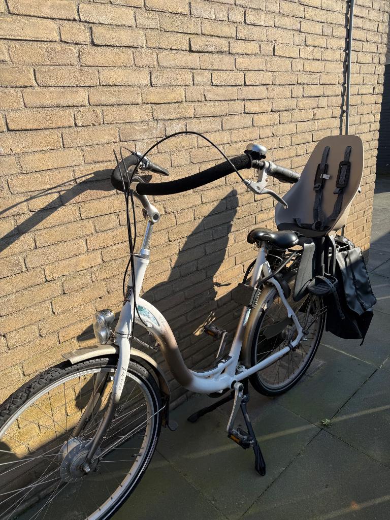 Mama fiets met 2 zitjes, Ophalen of Verzenden, 2 zitjes, Gebruikt, Overige merken