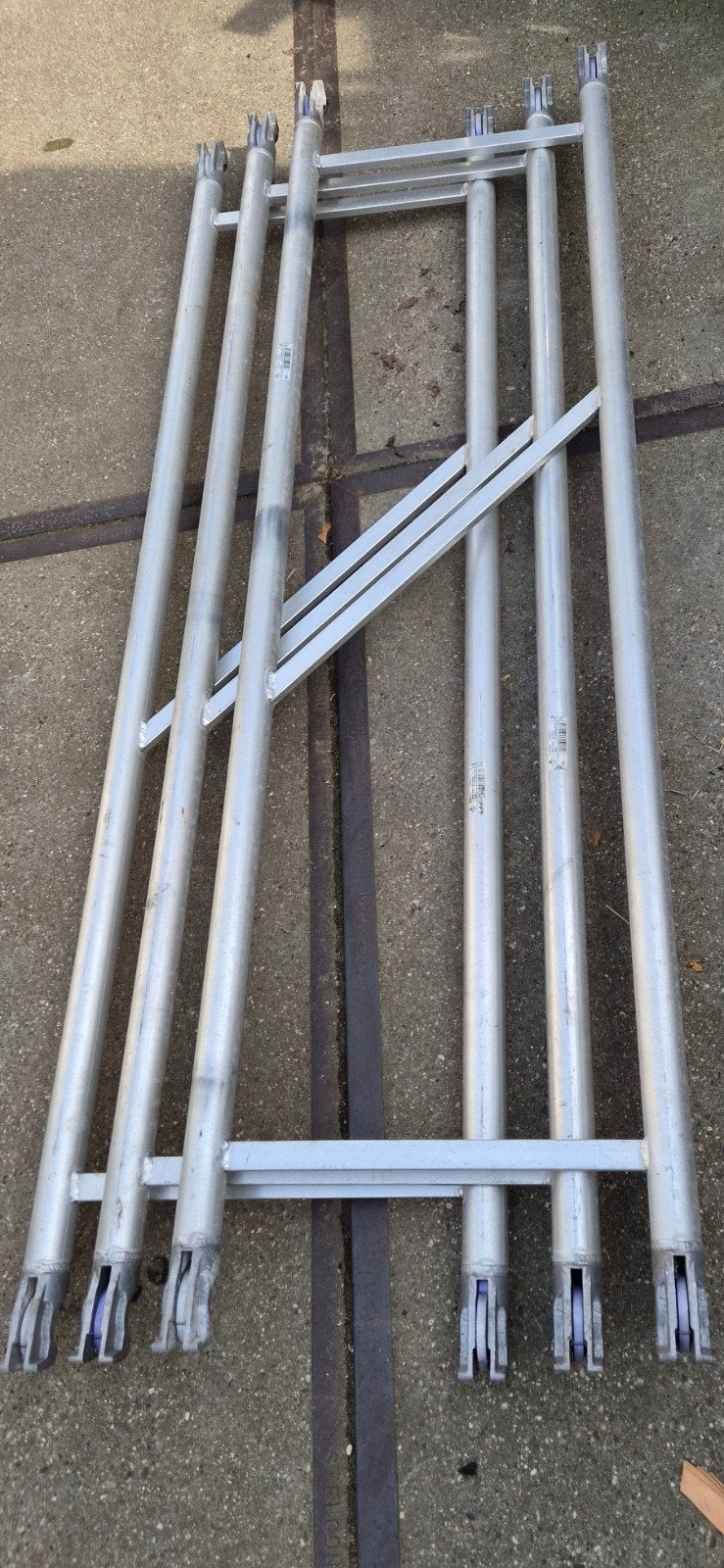 dubbele Horizontale schoor-leuning diverse soorten, Ophalen of Verzenden, Rolsteiger of Kamersteiger, 5 meter of hoger