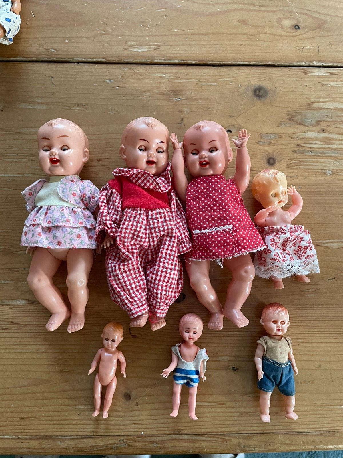 Poppetjes met slaap oogjes en staand open ogen, Ophalen of Verzenden, Gebruikt, Overige typen