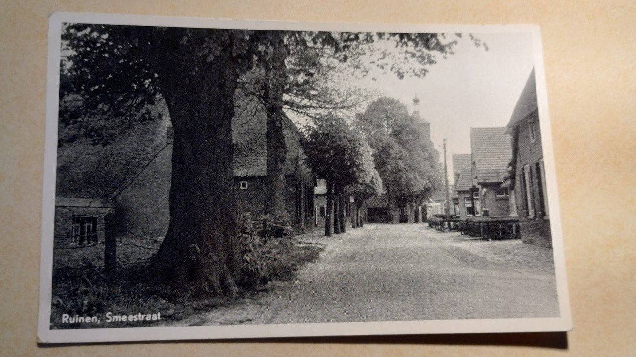Oude ansichtkaart Ruinen, Smeestraat, Ophalen of Verzenden, 1940 tot 1960, Gelopen, Drenthe