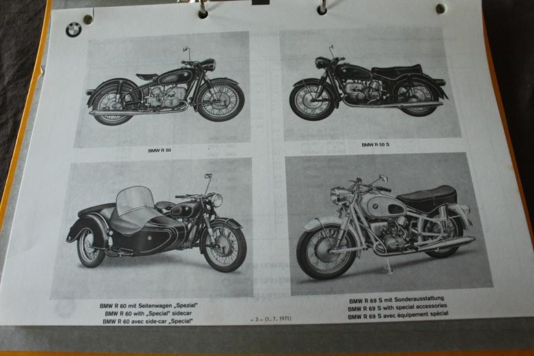 BMW R50 R60 R69 S 1971 onderdelen boek, Motoren, Ophalen of Verzenden, BMW