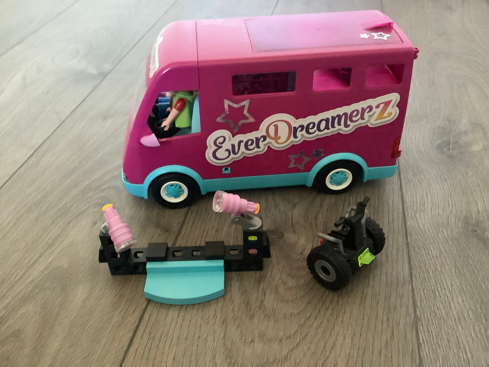 Playmobil tourbus 70152 voor zanger(es) incl accessoires, Complete set, Voertuig, Ophalen of Verzenden, Zo goed als nieuw