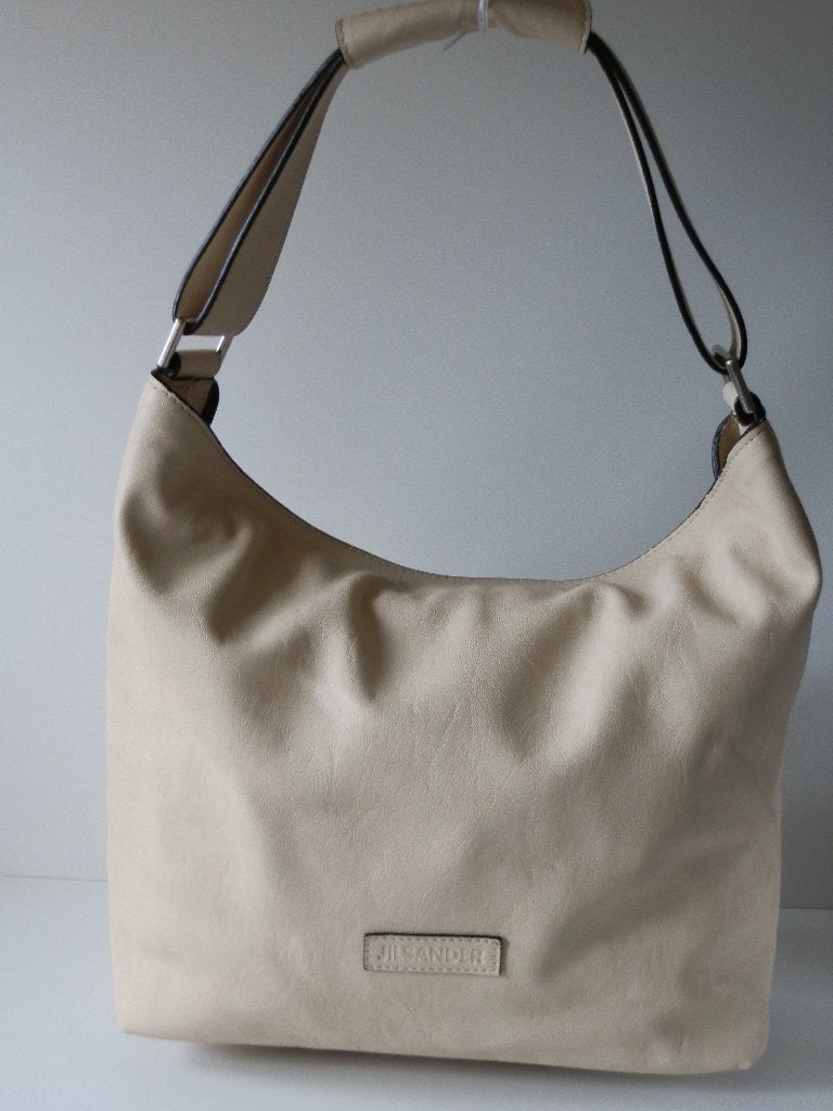 Jil Sander damestas., Sieraden, Tassen en Uiterlijk, Tassen | Damestassen, Ophalen of Verzenden, Zo goed als nieuw, Beige, Overige typen